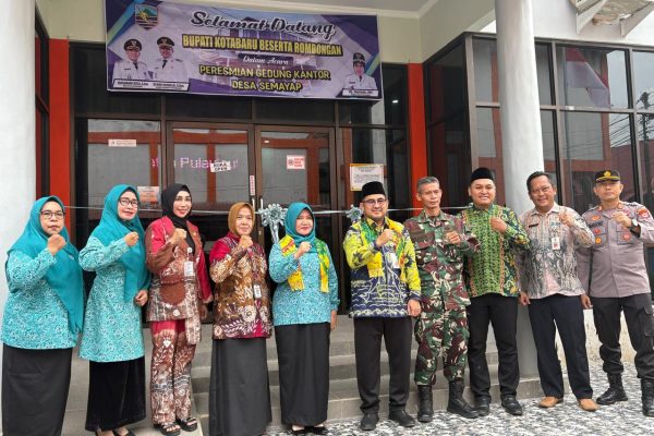 Pemkab. Kotabaru Resmikan Gedung Baru Desa Semayap