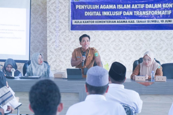 Penyuluh Agama Tanah Bumbu Antusias Ikuti Pelatihan Digitalisasi Konten di Aula Kemenag