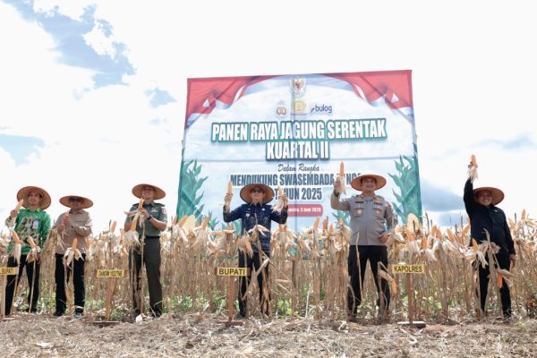 Bupati Tanah Bumbu Sukses Hadiri Panen Raya Jagung Serentak Nasional Kuartal II