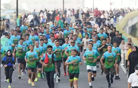 14.000 Pelari Ikuti Riau Bhayangkara Run 2025, 23 Ruas Jalan Ditutup Sementara