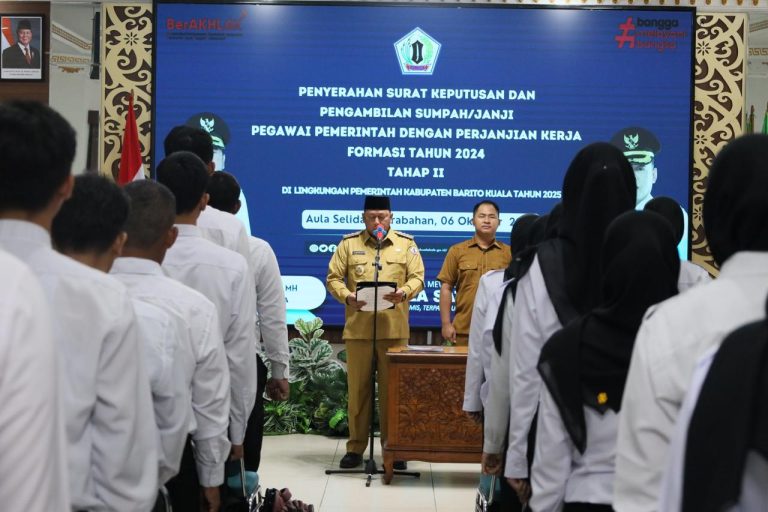 Bupati Bahrul Ilmi Resmi Kukuhkan 80 PPPK, Ajak ASN Bekerja Tulus dan Profesional