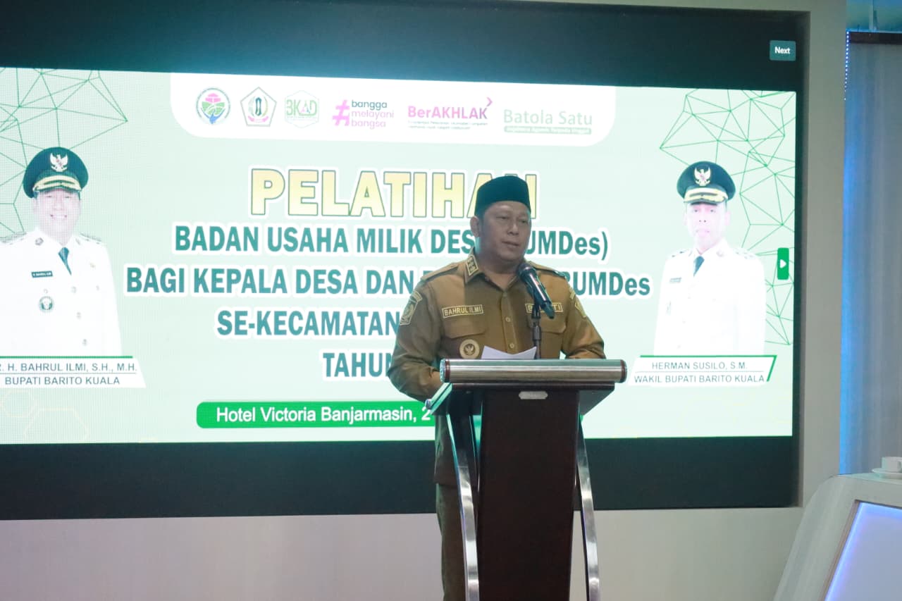 Bupati Barito Kuala Dorong Kemandirian Desa Lewat Penguatan BUMDes