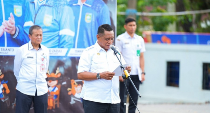 Kontingen Tala Siap Berlaga, Wabup Zazuli Resmi Melepas Atlet Peparprov 2025