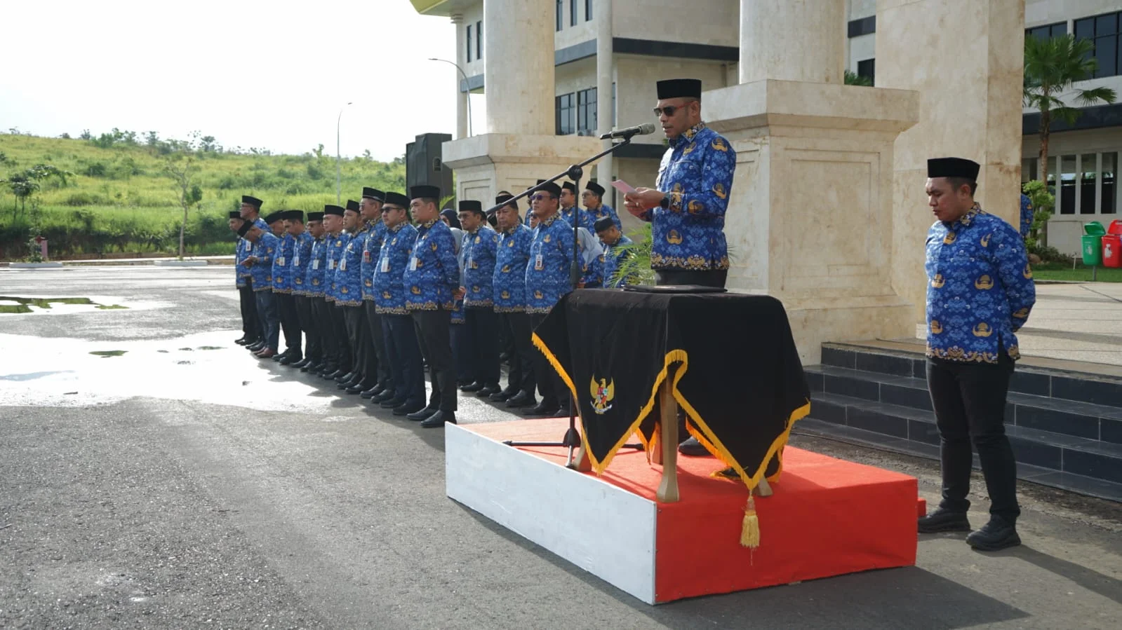 Pimpin Apel HKN, Wabup Kotabaru Tekankan Disiplin dan Pelayanan Prima