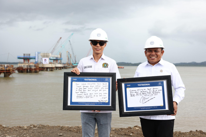 DPRD Tanah Bumbu Tinjau Progres Jembatan Kalimantan–Pulau Laut, Target Rampung 2028