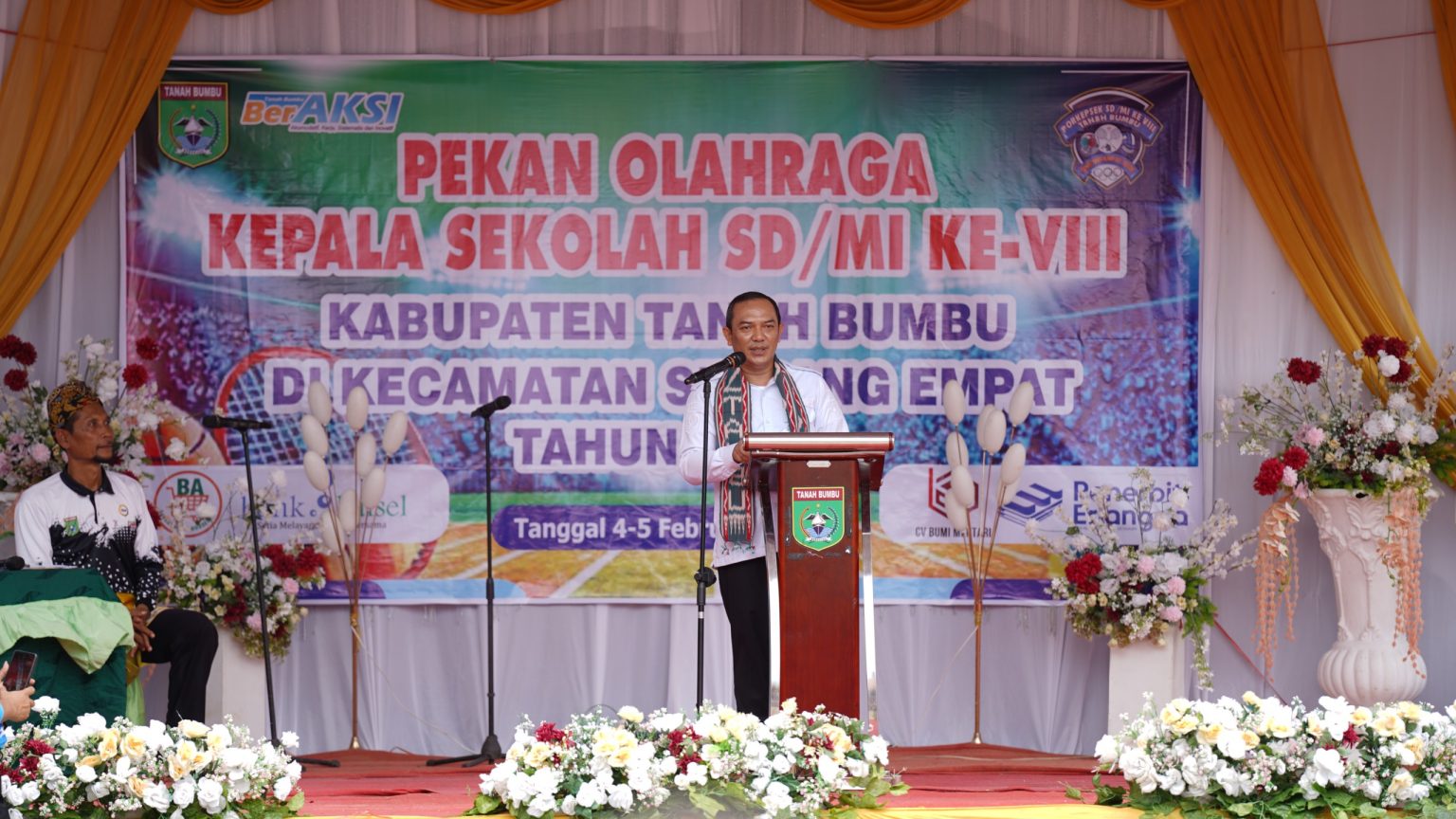 PORKEPSEK ke-8 Tanah Bumbu Resmi Dibuka, Bangun Kebersamaan Kepala Sekolah