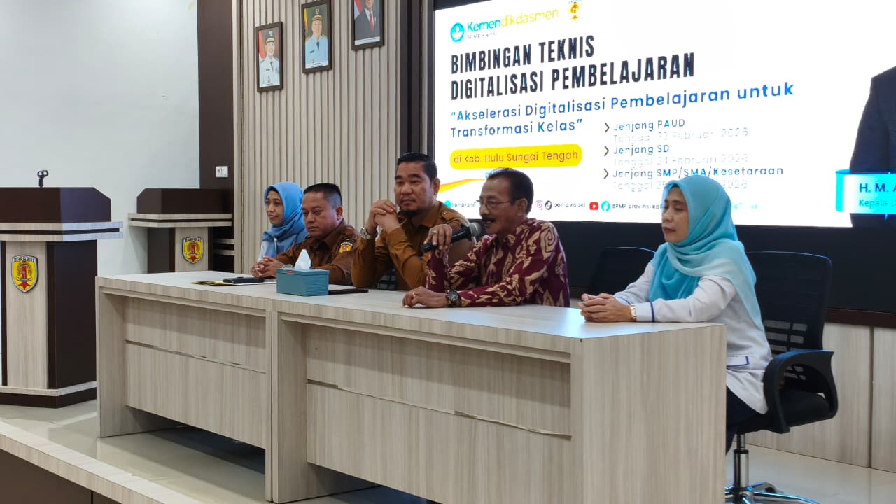 Disdik HST Dorong Transformasi Teknologi Lewat Bimtek Digitalisasi Pembelajaran