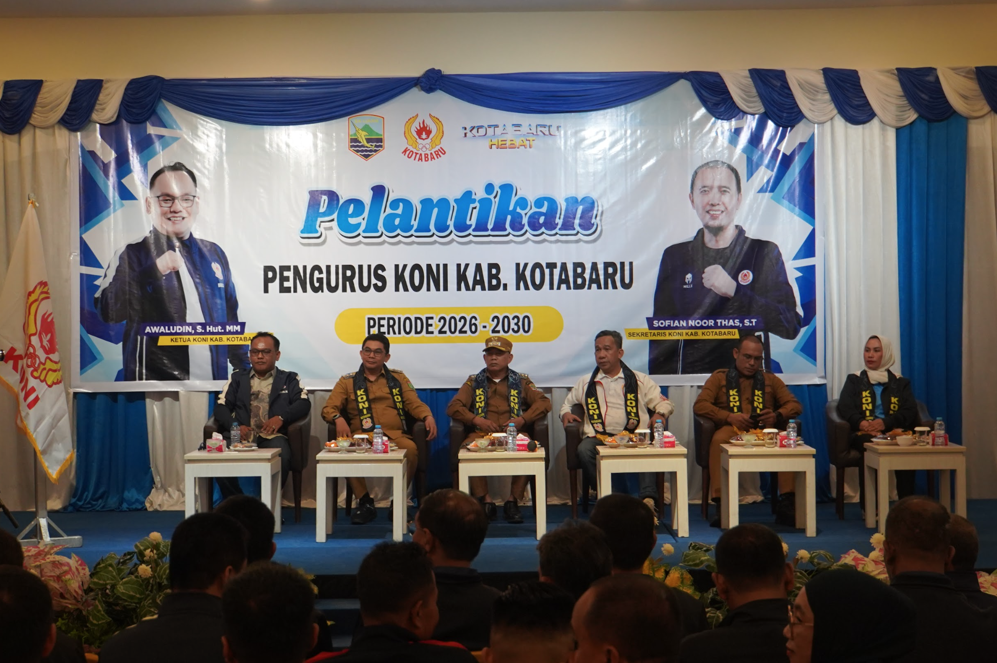 Bupati Kotabaru Hadiri Pelantikan Pengurus KONI Periode 2026–2030