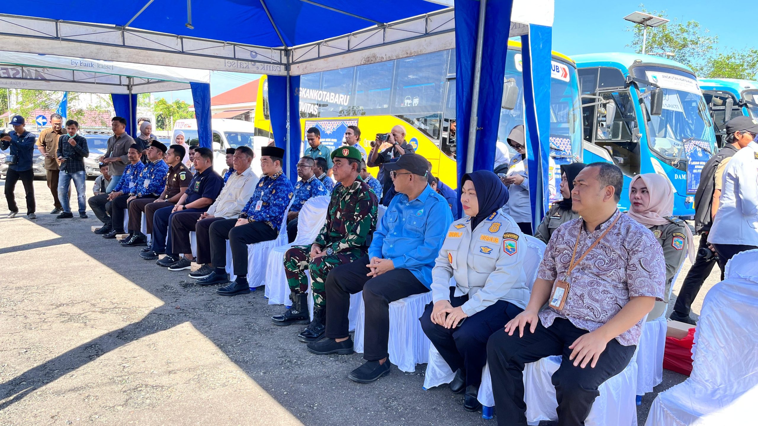Mudik Gratis Kotabaru Hebat, 94 Warga Diberangkatkan dari Terminal Stagen