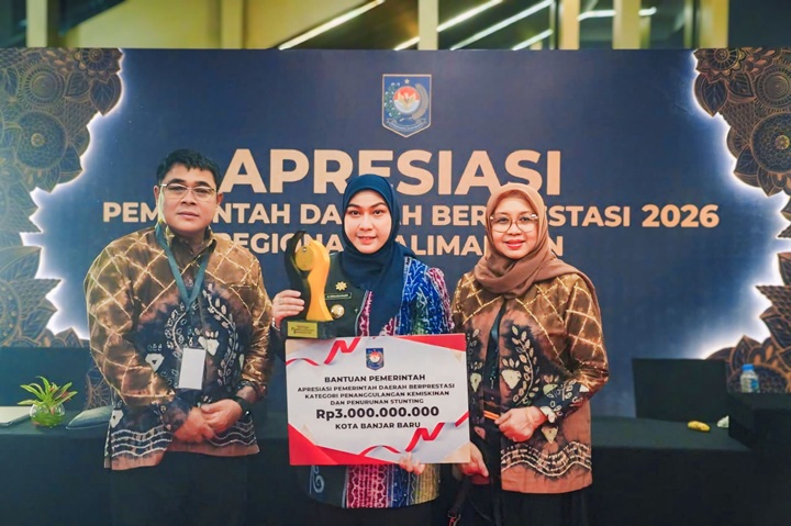 Kinerja Gemilang, Banjarbaru Raih Penghargaan Nasional dan Insentif Rp3 Miliar