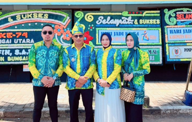 Syairi Mukhlis Hadiri Puncak Hari Jadi HSU, Sampaikan Harapan Kemajuan