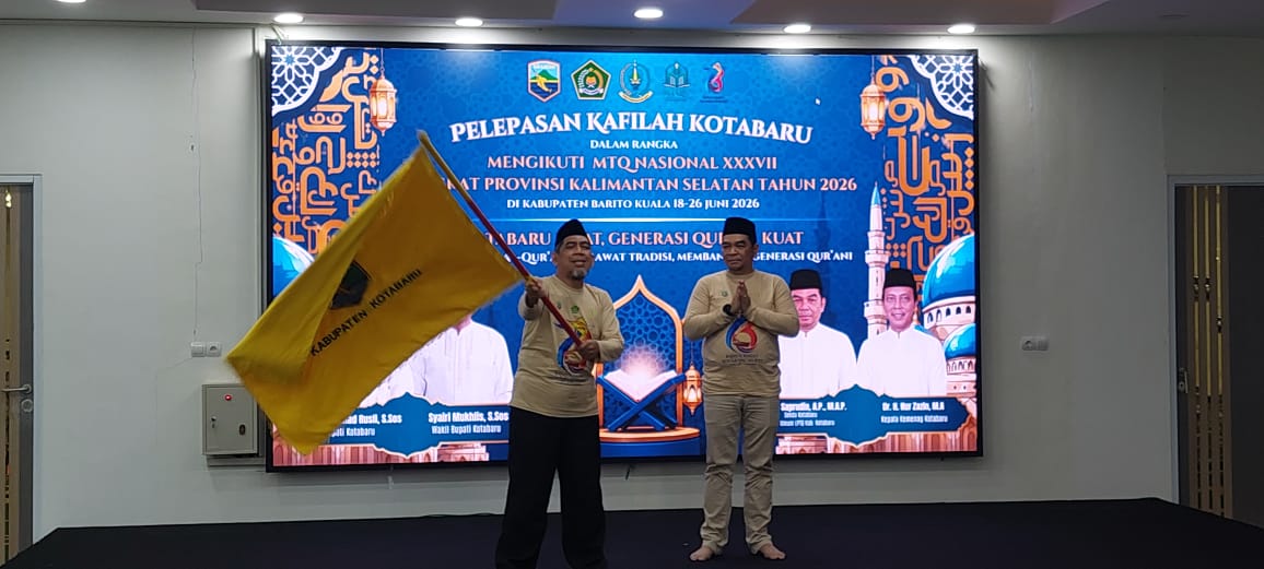 Sekda Kotabaru Resmi Lepas Kafilah MTQ Tingkat Provinsi Kalimantan Selatan