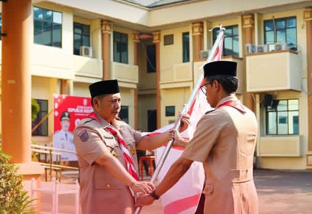 Bupati Samsul Rizal Lepas 49 Kontingen HST ke Jambore Nasional XII di Cibubur