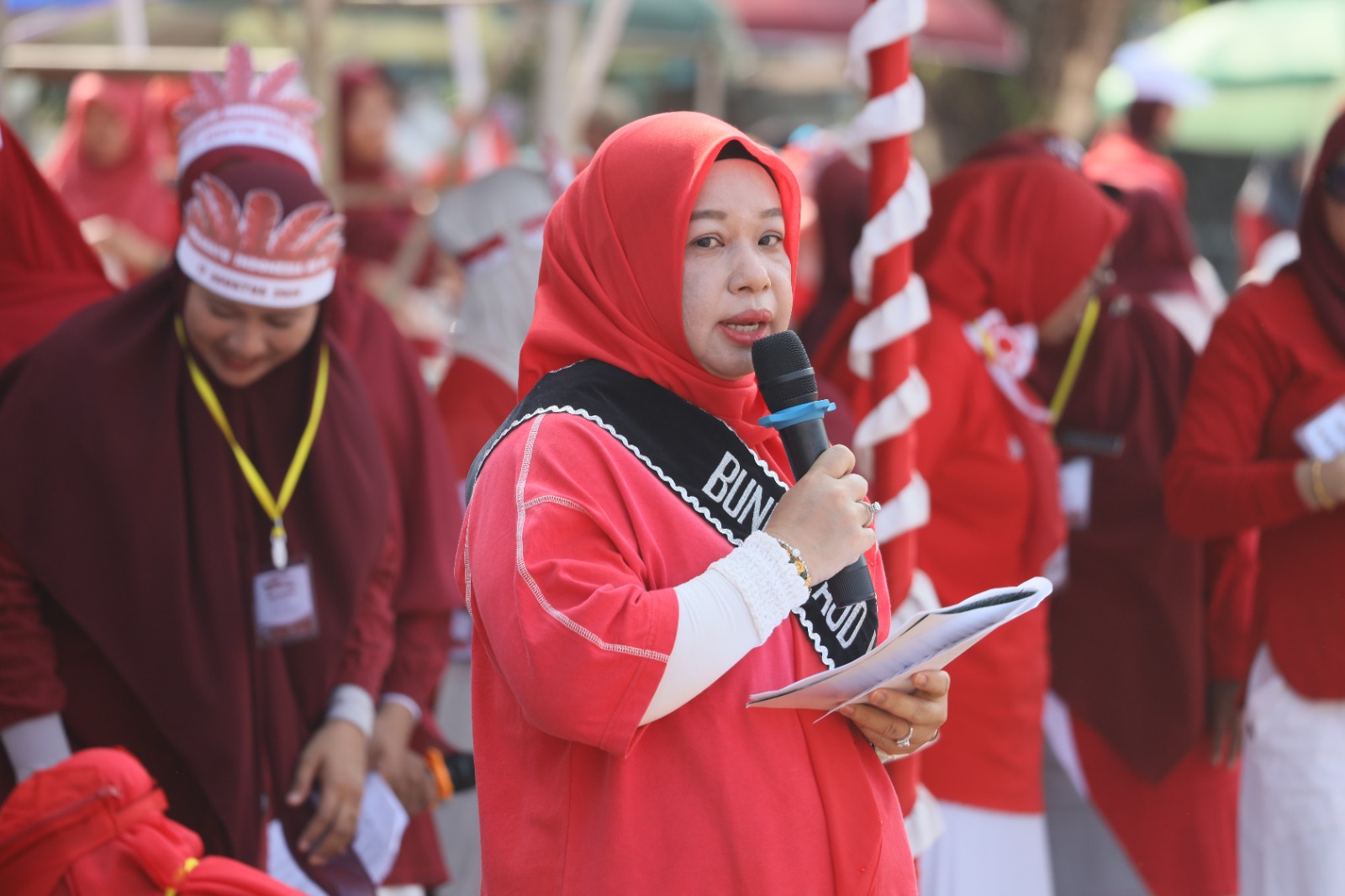 Ratusan Anak PAUD di Marabahan Semarakkan HUT ke-81 RI dengan Yel-Yel