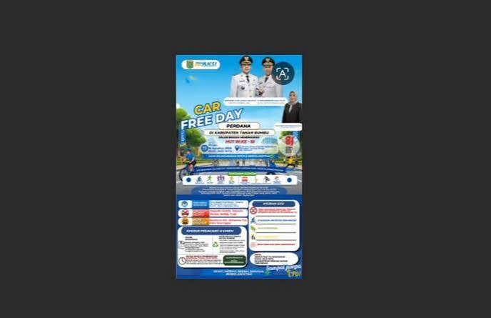 Jelang HUT ke-81 RI, Tanah Bumbu Gelar Car Free Day Perdana di Gunung Tinggi