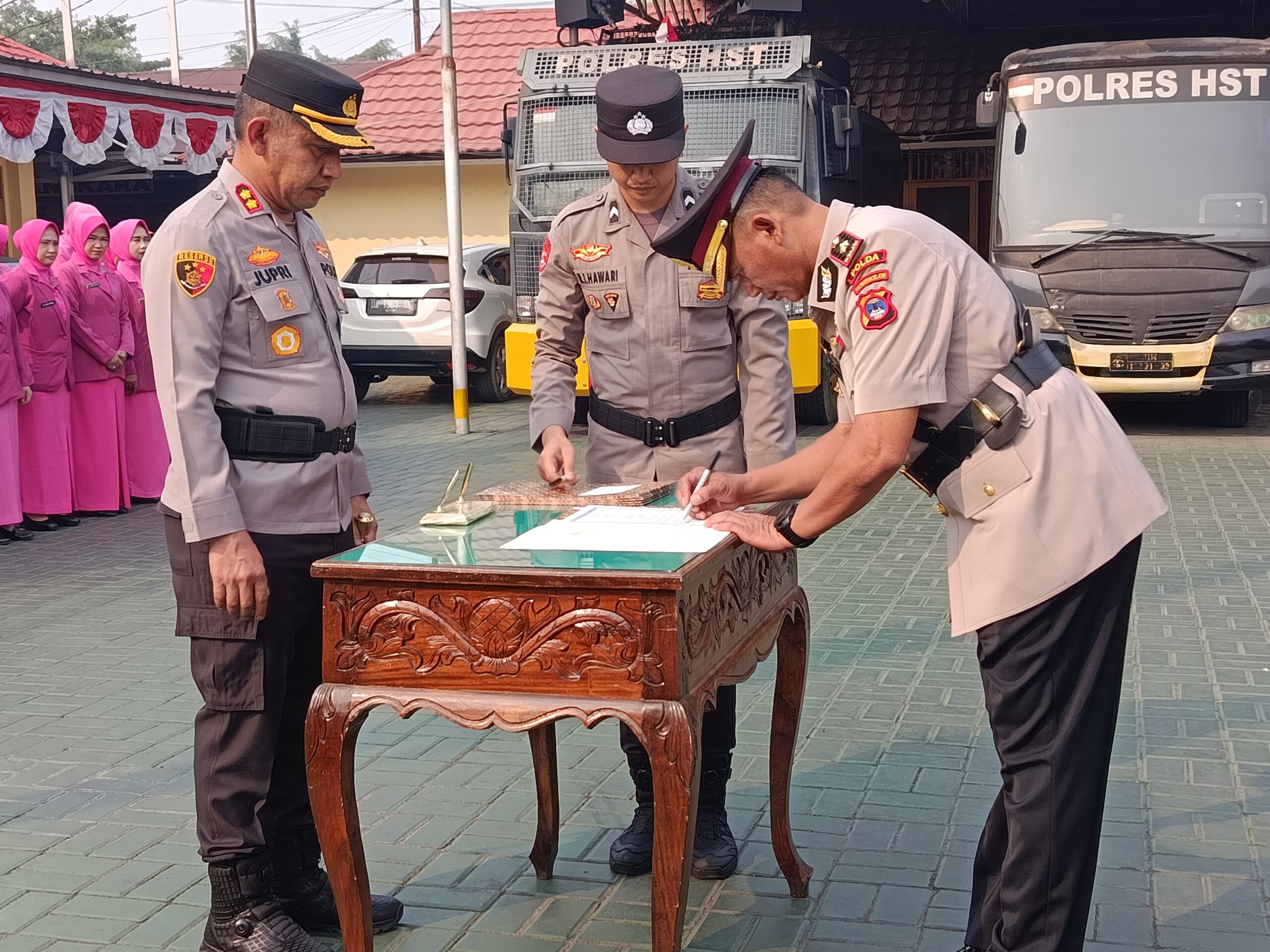 Rotasi Jabatan di Polres HST, Sejumlah Pejabat Utama dan Kapolsek Berganti