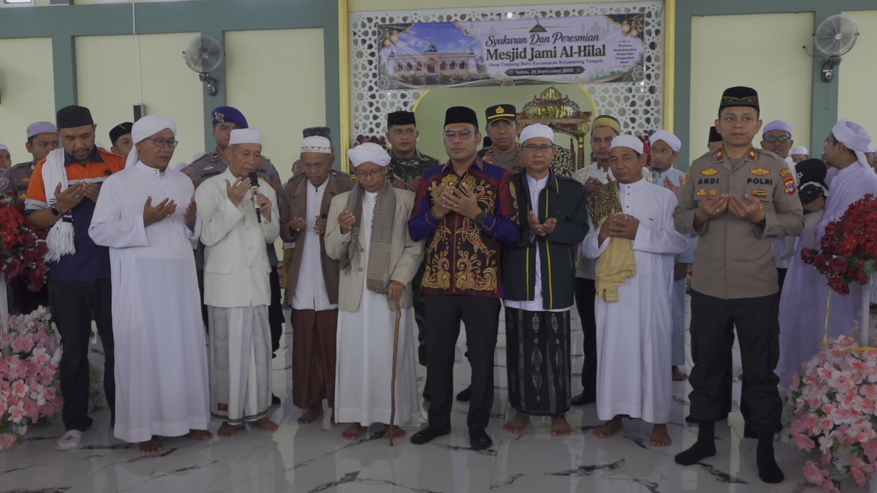 Masjid Jami Al Hilal Tanjung Batu Diresmikan, Diharapkan Jadi Pusat Dakwah dan Kegiatan Keagamaan