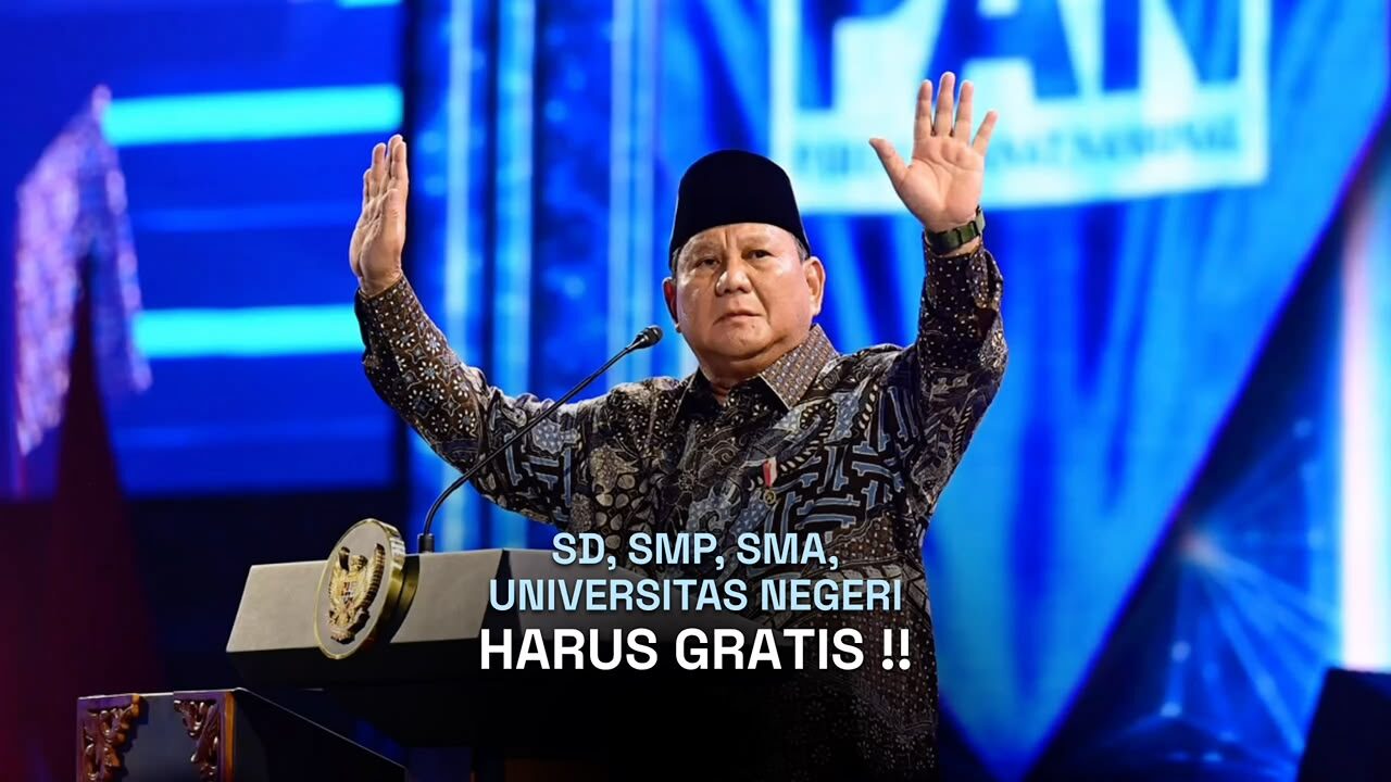 Pendidikan Negeri Gratis Jadi Komitmen Presiden Prabowo, Program PTN Disiapkan Bertahap
