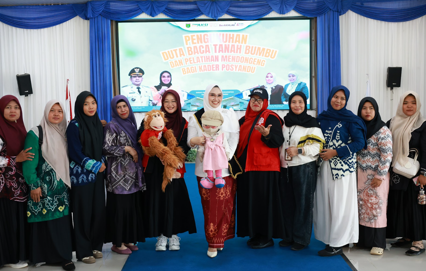 Bunda Literasi Tanah Bumbu Dorong Kader Posyandu Tanamkan Pesan Kesehatan Lewat Dongeng